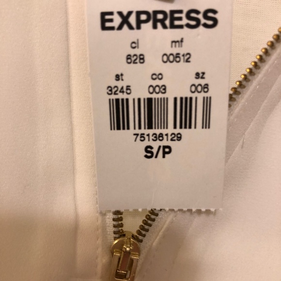 Express for Women Ivory Camisole with Lace Back - Picture 3 of 6